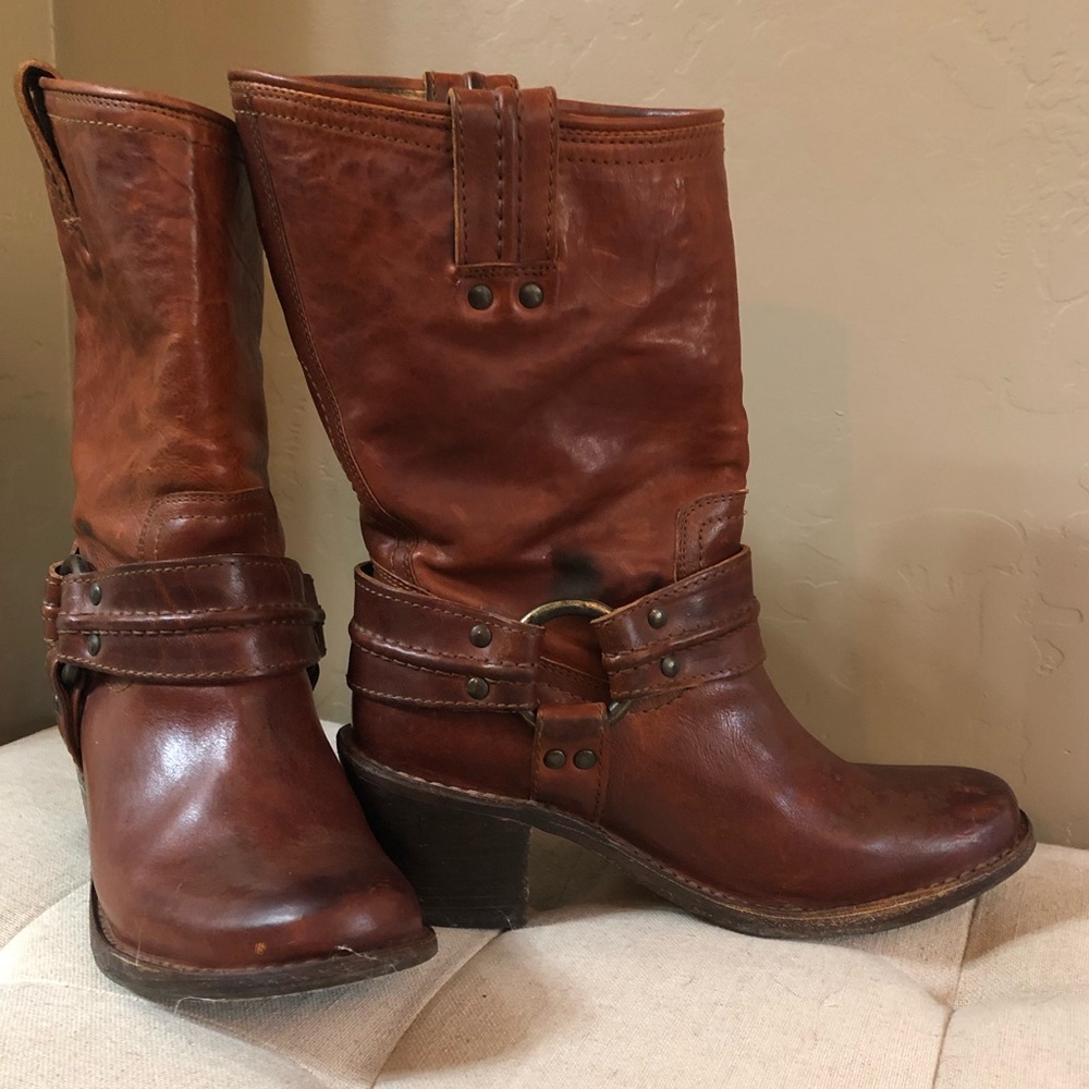 Frye harness boots